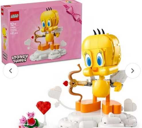 LEGO Icons 40824 Liebesbote Tweety 40824 | Looney Tunes Baufigur | 412 Teile | 2 verschiedene Bauvarianten