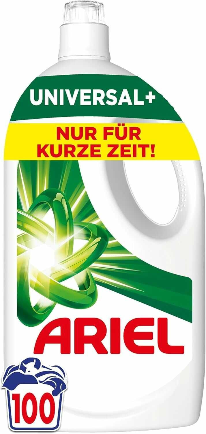 Ariel Universal Flüssigwaschmittel (4,5l) 100 Waschladungen 17,09€ statt 24,99€ Ariel Universal Flüssigwaschmittel (4,5l) 100 Waschladungen 17,09€ statt 24,99€