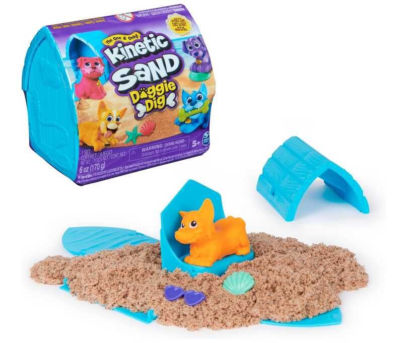 [Prime] Kinetic Sand Hunde Häuschen   mit 170 g magischem Strandsand   2,99€ statt 6,98€