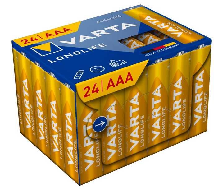 [Prime Spar Abo] 24x VARTA AAA Batterien   7,44€ statt 12,28€