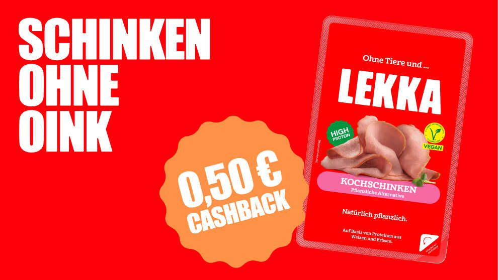0,50€ Cashback LEKKA Kochschinken