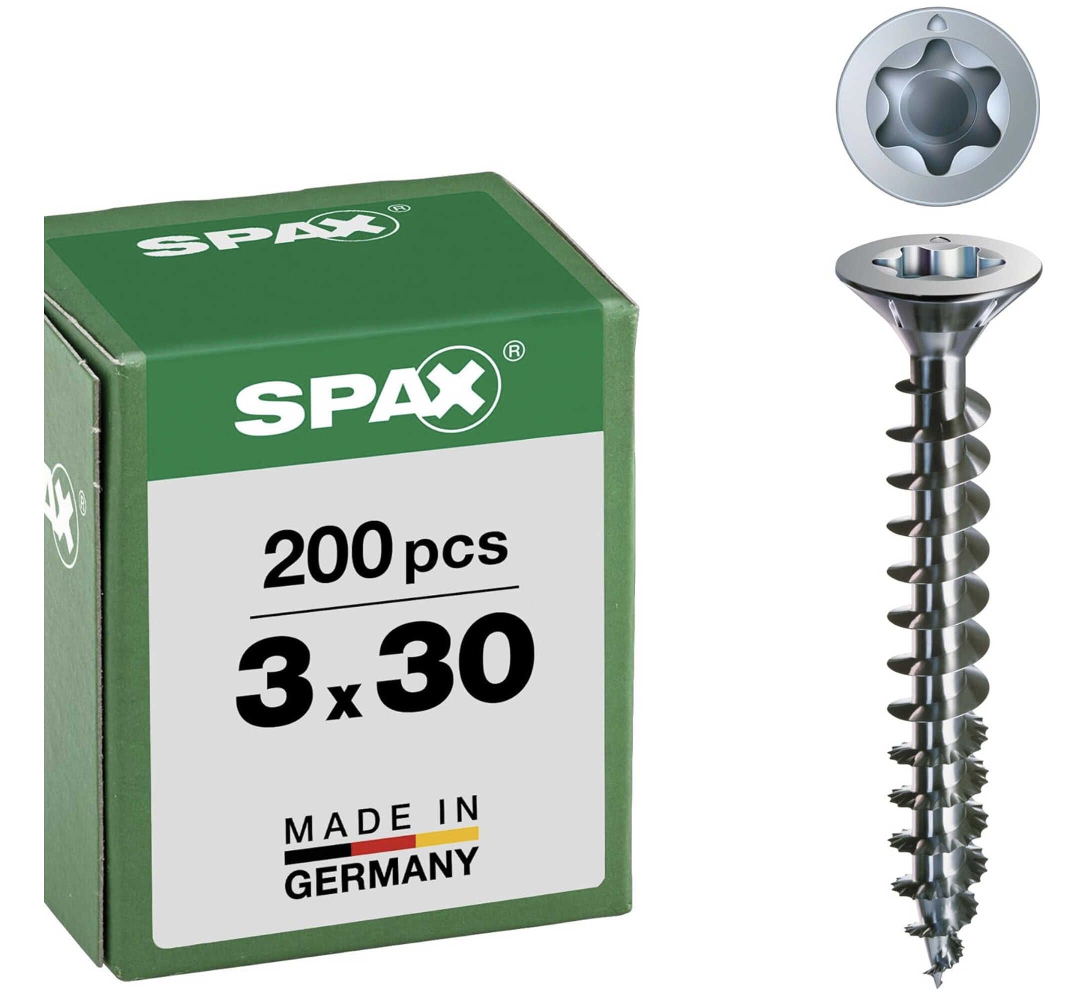 200x SPAX Universal, Senkkopf, T Star plus, Multi Kopf, Vollgewinde für 4,18€ statt 8,89€