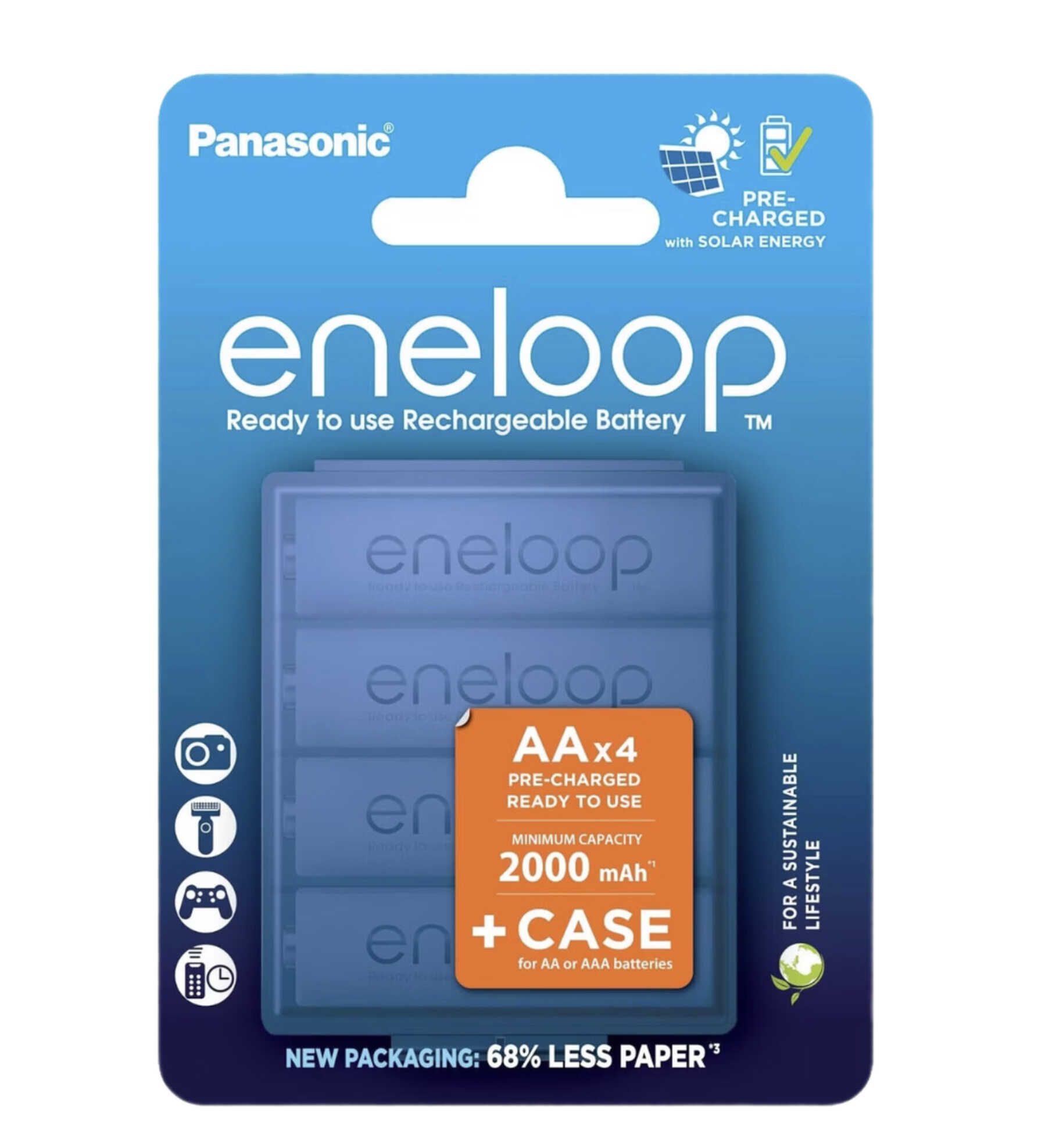 4er Pack Panasonic Eneloop AA/Mignon Akkus je 2000 mAh für 9,90€ statt 18,88€