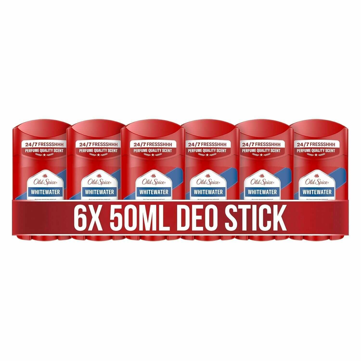 6er Pack Old Spice Whitewater Deostick  14€ statt 15,90€