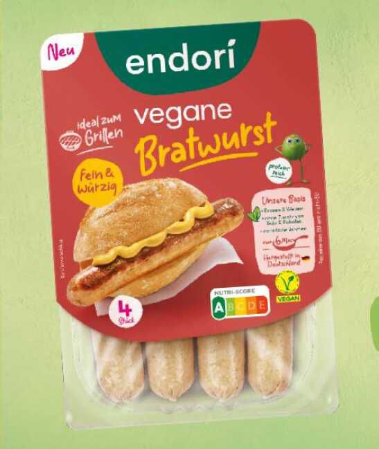 Vegane Bratwurst von endori gratis testen