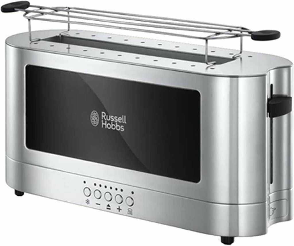 Russell Hobbs 23380-56 Elegance Langschlitz-Toaster mit Brötchenaufsatz, 6 Bräunungsstufen und 1.420 Watt Russell Hobbs 23380 56 Elegance Langschlitz Toaster mit Brötchenaufsatz, 6 Bräunungsstufen und 1.420 Watt