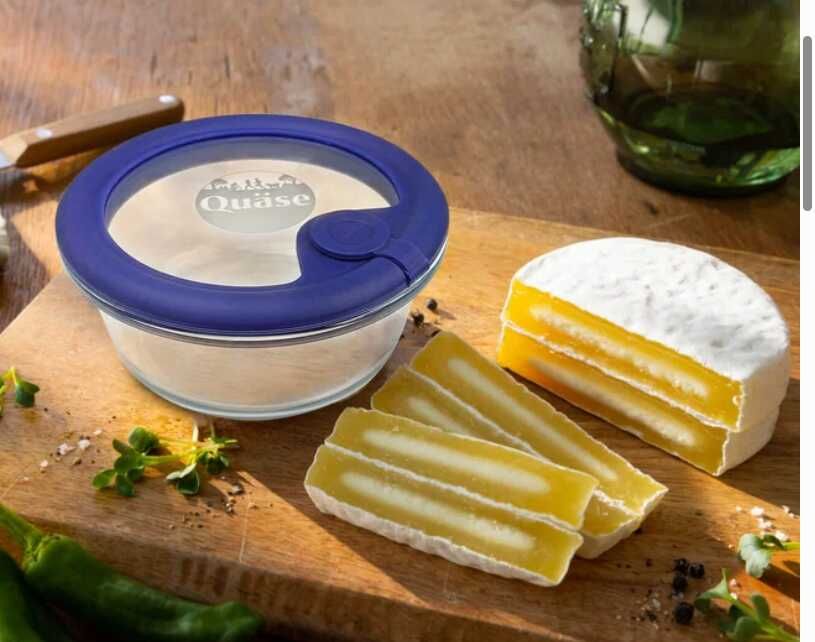 Quäse kaufen und Glasdose sichern