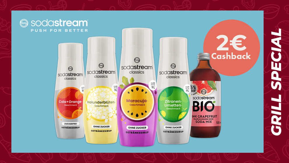 2,00€ Cashback SodaStream & Pepsi Getränkesirup