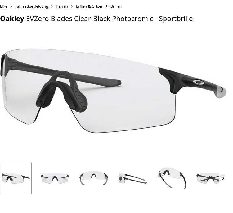 Oakley EVZero Blades Photochromatic für 134,95€ statt 149,50€