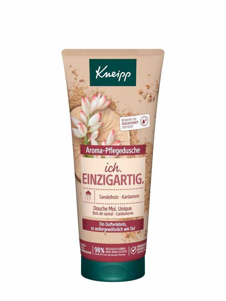 Kneipp Aroma-Pflegedusche Ich. Einzigartig. - Duschgel mit natürlichen Extrakten aus Sandelholz und Kardamom 200ml (Prime) Kneipp Aroma Pflegedusche Ich. Einzigartig. Duschgel mit natürlichen Extrakten aus Sandelholz und Kardamom 200ml (Prime)
