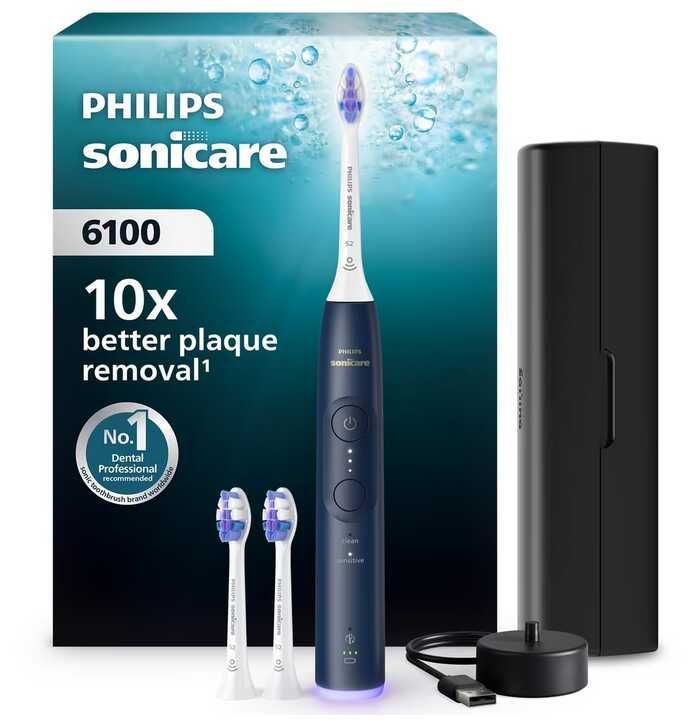 [Amazon] Philips Sonicare 6100 HX7403/01 elektrische Zahnbürste Schallzahnbürste | 89,99€