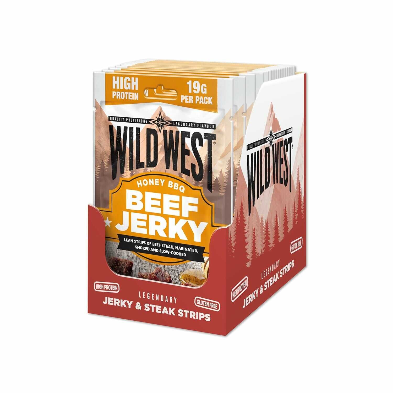 Wild West Beef Jerky, 12 x 60g Honey BBQ Rindfleisch 38,24€ statt 44,99€ Wild West Beef Jerky, 12 x 60g Honey BBQ Rindfleisch 38,24€ statt 44,99€