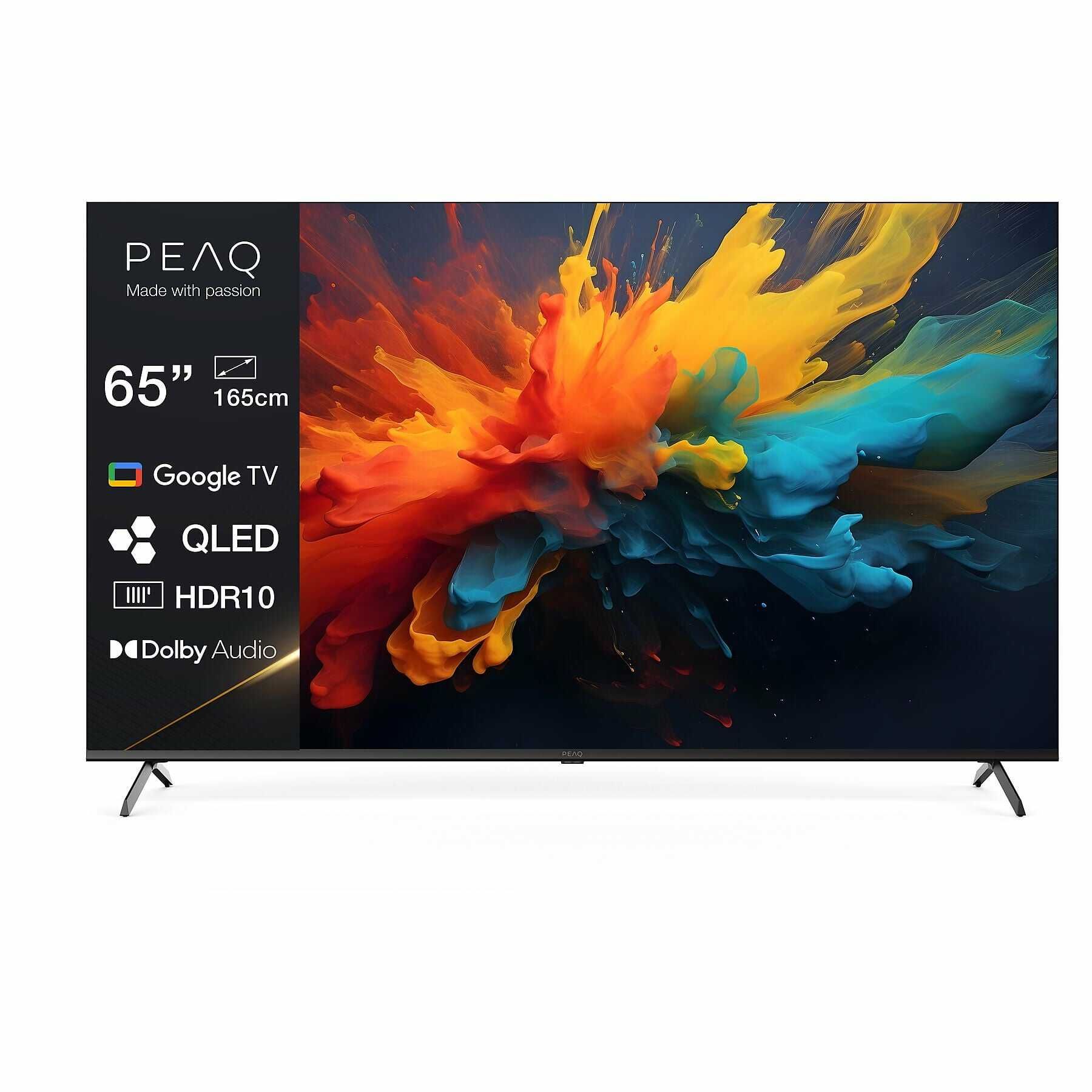 (MyMedia Markt/MySaturn Mitglieder) PEAQ QLED Smart TV, 65 Zoll 381,65€ statt 449€