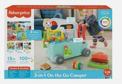 Mattel HCK51   Fisher Price   3 in 1 Camper mit Licht und Sound