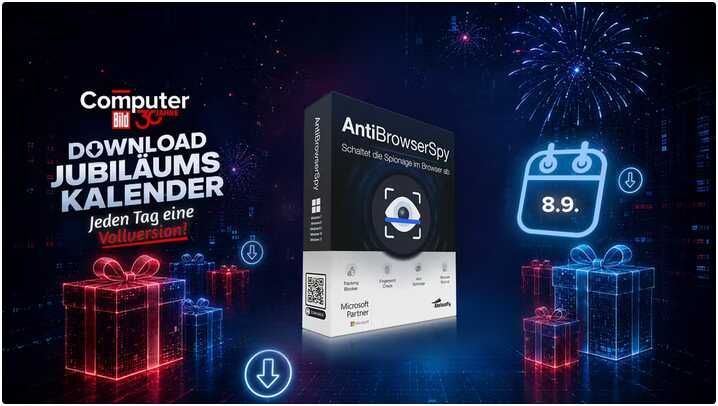COMPUTER BILD: AntiBrowserSpy Kostenlose Spezial-Version – Browser-Spionage stoppen und Surfspuren löschen COMPUTER BILD: AntiBrowserSpy Kostenlose Spezial Version – Browser Spionage stoppen und Surfspuren löschen