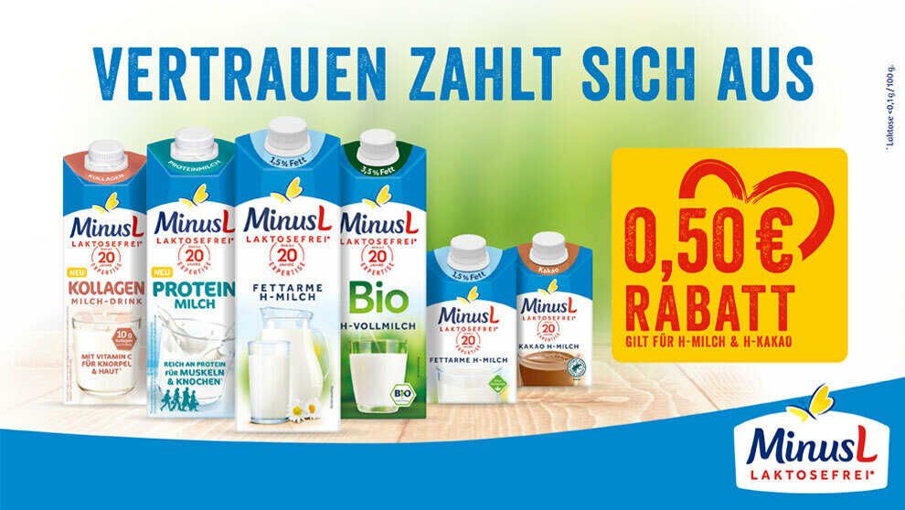Minus-L H-Milch Varianten 1l & 500ml Minus L H Milch Varianten 1l & 500ml