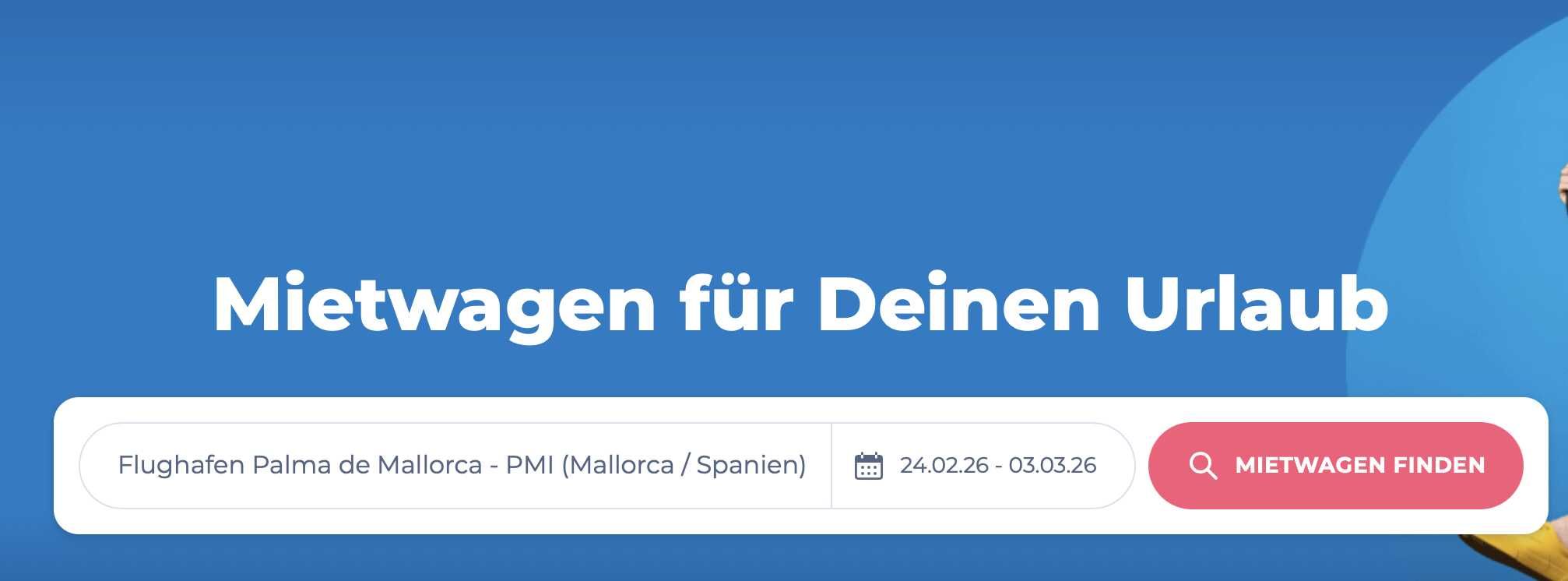 HolidayCheck Rabattcode für 12% auf die Mietwagenbuchung