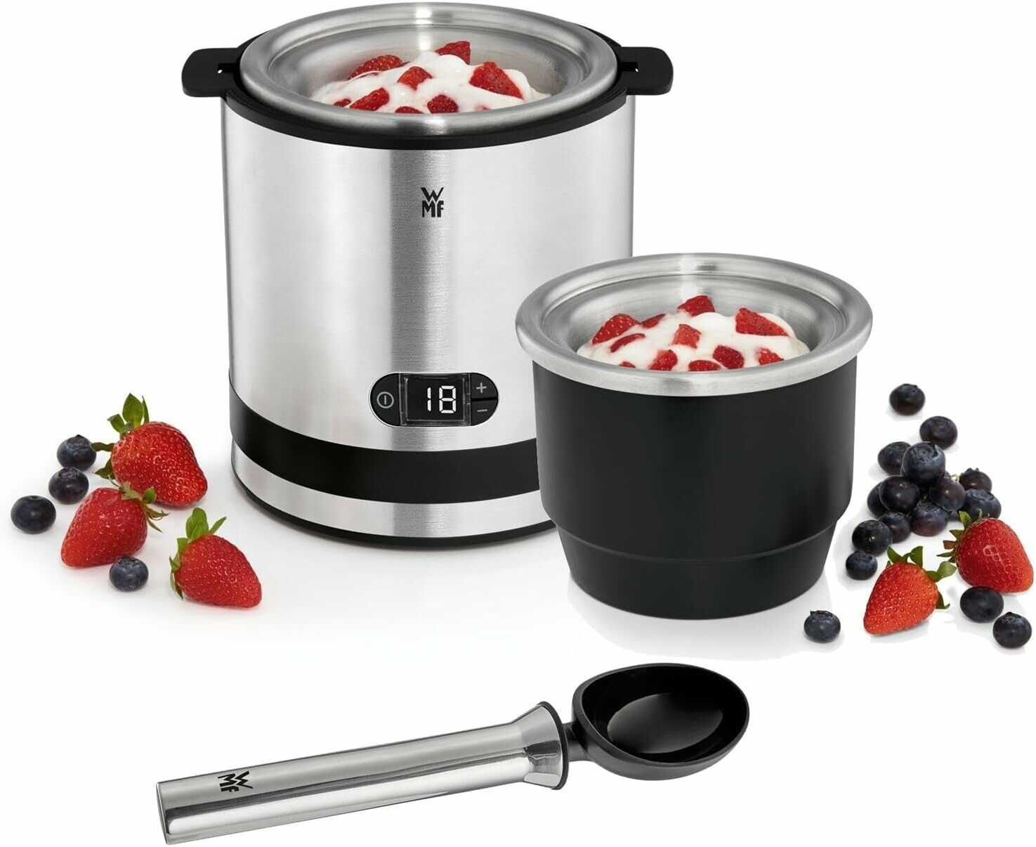WMF Küchenminis 3in1 Eismaschine, für Frozen Joghurt, Sorbet und Eiscreme 53,49€ statt 63,16€ WMF Küchenminis 3in1 Eismaschine, für Frozen Joghurt, Sorbet und Eiscreme 53,49€ statt 63,16€