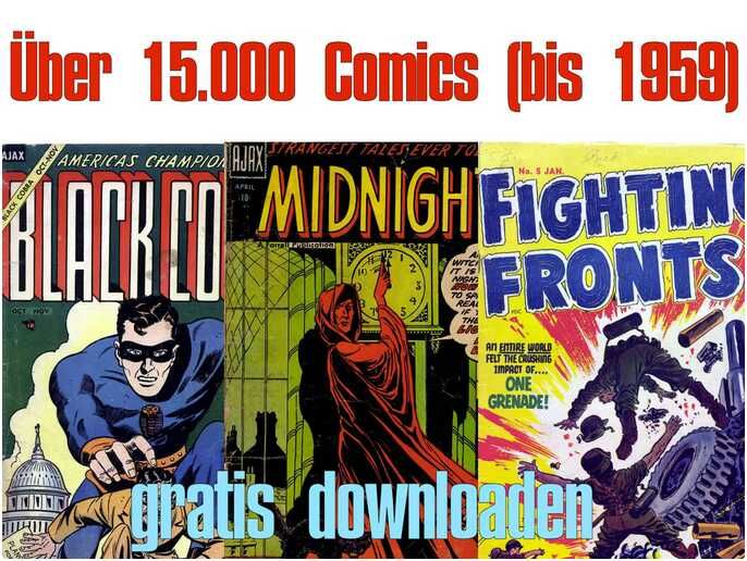 (DCM) Über 15000 Comic Books (<1960) gratis und legal downloaden | rare Vintage Comics & echte Perlen aus dem 'Golden Age of Comic Books'