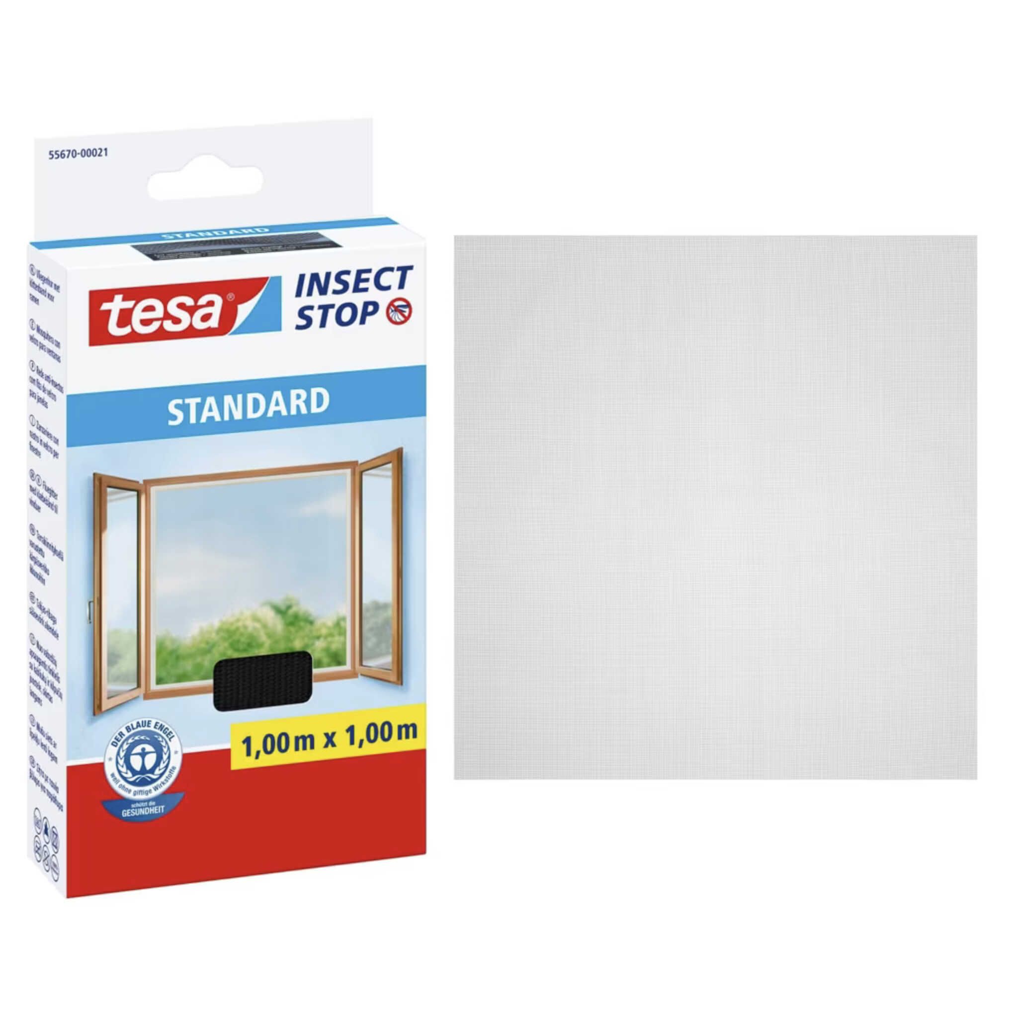 tesa INSECT STOP Klett Fliegengitter für Fenster mit Klettband zuschneidbar, 100cm x 100cm ab 4,17€ statt 5,45€ tesa INSECT STOP Klett Fliegengitter für Fenster mit Klettband zuschneidbar, 100cm x 100cm ab 4,17€ statt 5,45€