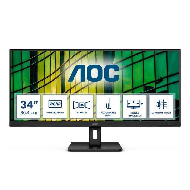 AOC U34E2M 34 AOC U34E2M 34 Office Monitor 170,04€ statt 194,90€
