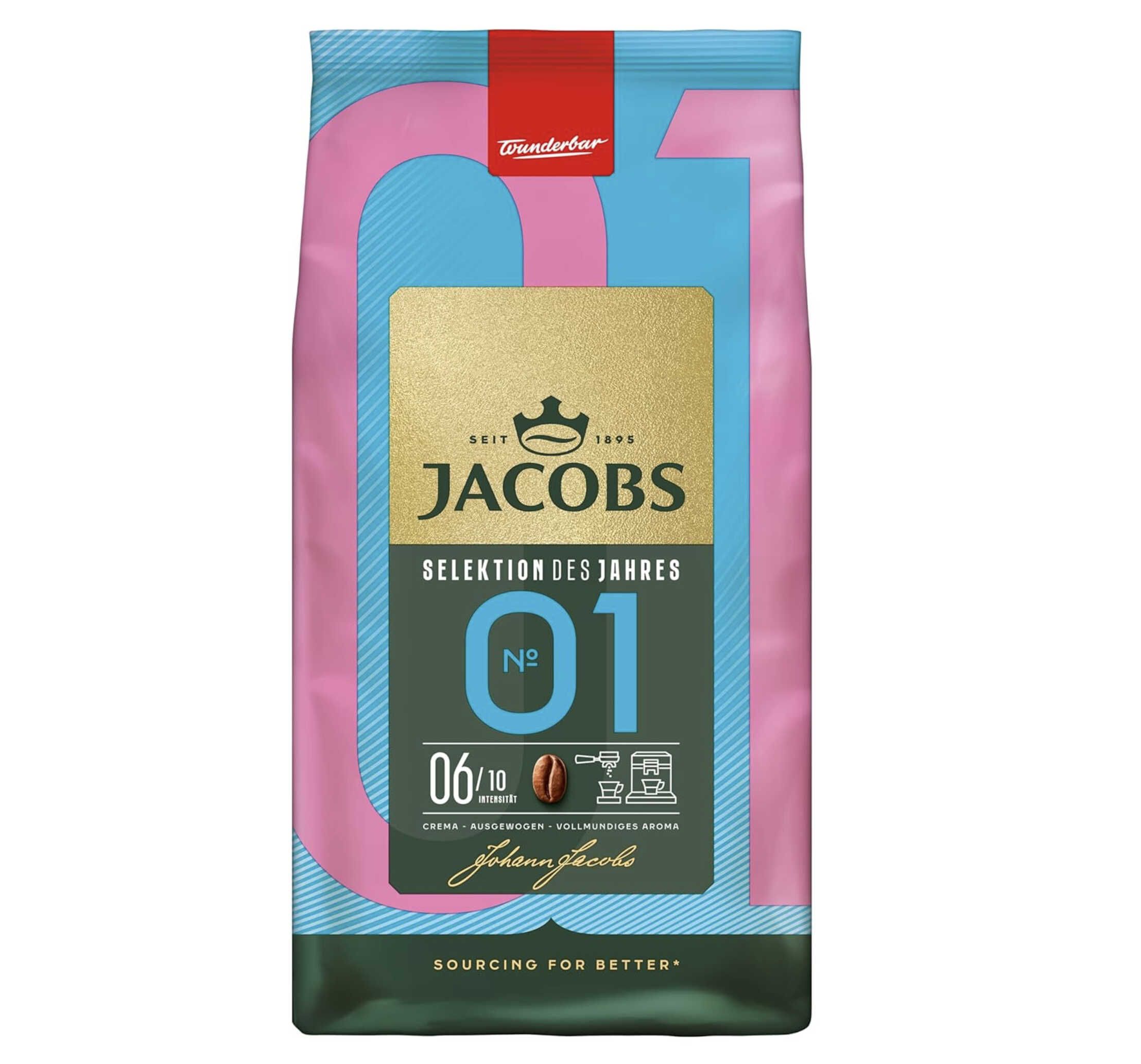 1 kg Jacobs Kaffeebohnen No.1 Selektion des Jahres 2025 ab 14,24€ statt 21,98