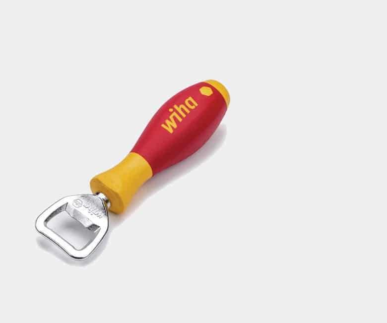 Gratis Wiha Flaschenöffner im Werkzeug  bzw. VDE Schraubendreher Design