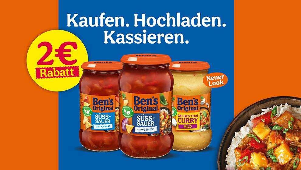 Ben’s OriginalTM Saucen (2€ Cashback)