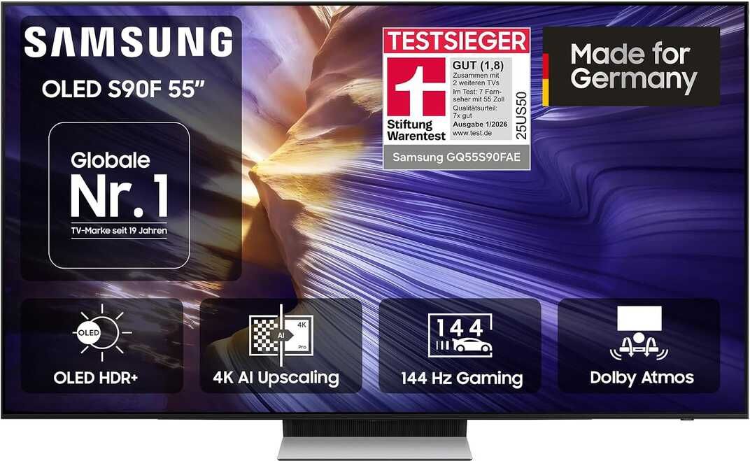 Samsung OLED 4K S90F  55 Zoll (138 cm), UHD Fernseher 840€ statt 969€