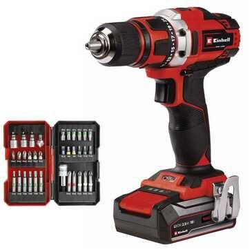 Einhell TE CD 18/40 Akku Bohrschrauber inkl. Akku, Ladegerät & Bit Set 59,90€ statt 84,52€