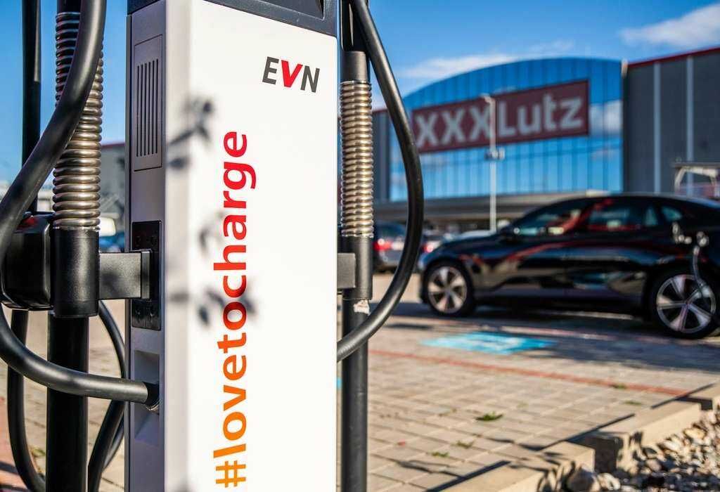 Kostenloses Laden an EVN Stationen bei XXXLutz & Möbelix in Österreich (29.06.–03.07.2026)