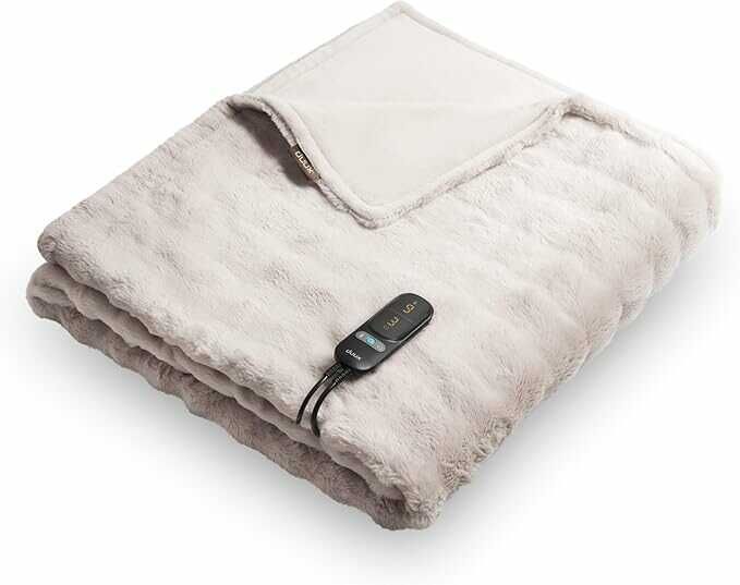 Duux Yentl Wärmedecke | Grau | 200 x 200