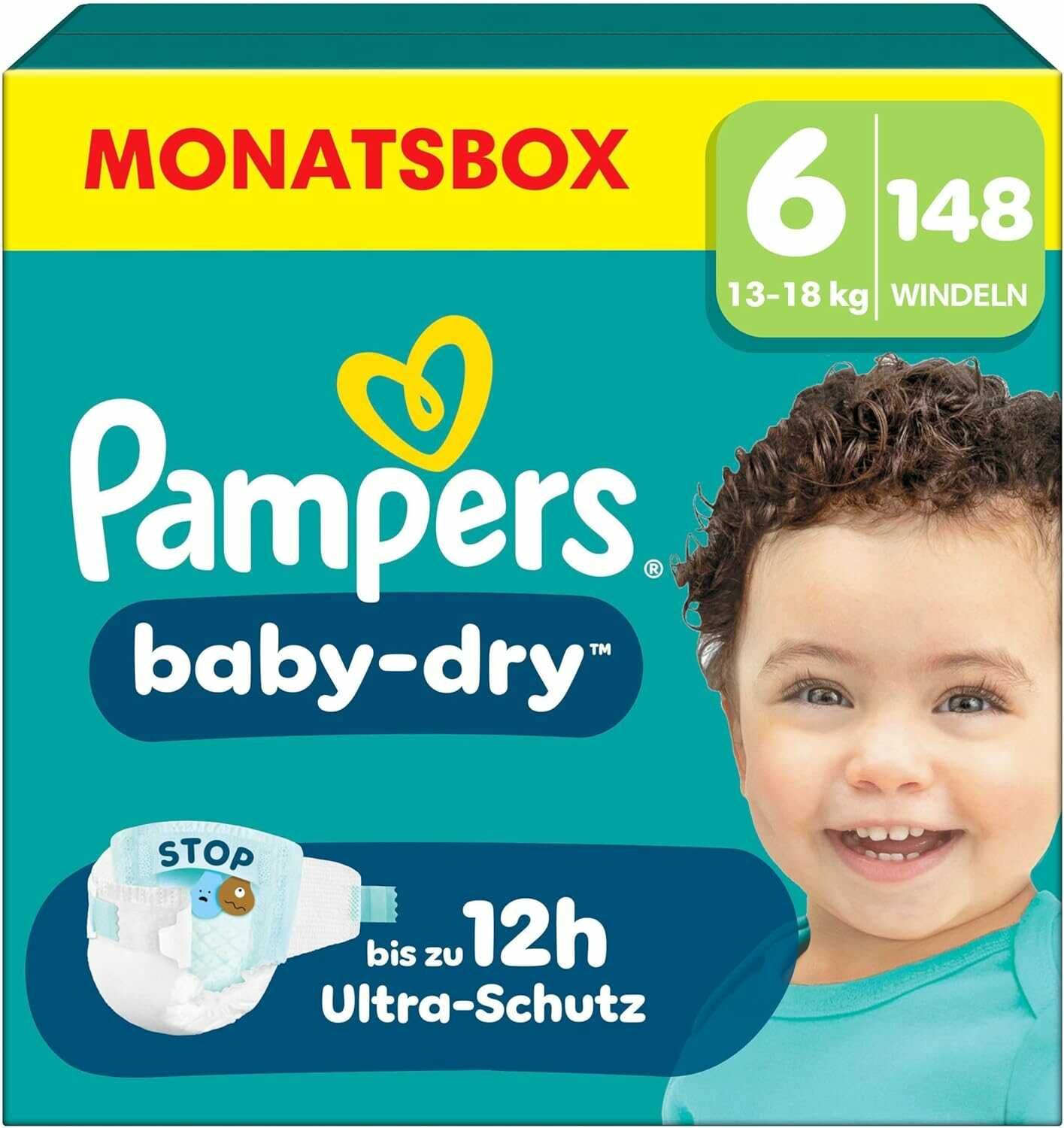 [Spar Abo] Pampers Baby Dry Gr. 6, 148 Windeln 35,58€ statt 50,19€
