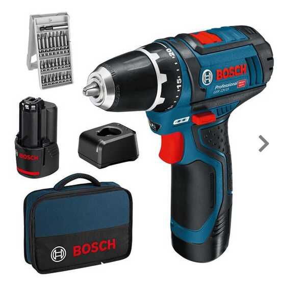 Bosch Akku-Bohrschrauber GSR 12 V-15 inkl. 2 Akkus 2,0 Ah, 25tlg Bitsatz, Tasche 87,91€ statt 111,24€ Bosch Akku Bohrschrauber GSR 12 V 15 inkl. 2 Akkus 2,0 Ah, 25tlg Bitsatz, Tasche 87,91€ statt 111,24€