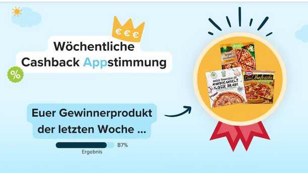 Tiefkühl Pizza € 0,50 Cashback