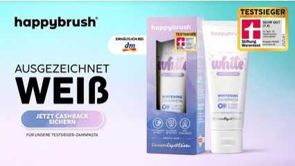 happybrush Ultimate White Whitening Zahnpasta, 75ml