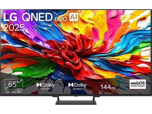 LG 65QNED93A6A QNED evo TV (Flat, 65 Zoll / 165 cm, UHD 4K, SMART TV) 699€ statt 815,32€