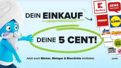 Jeder Bon zählt – ab 5 Cent Rechnungsbetrag! € 0,05 Cashback