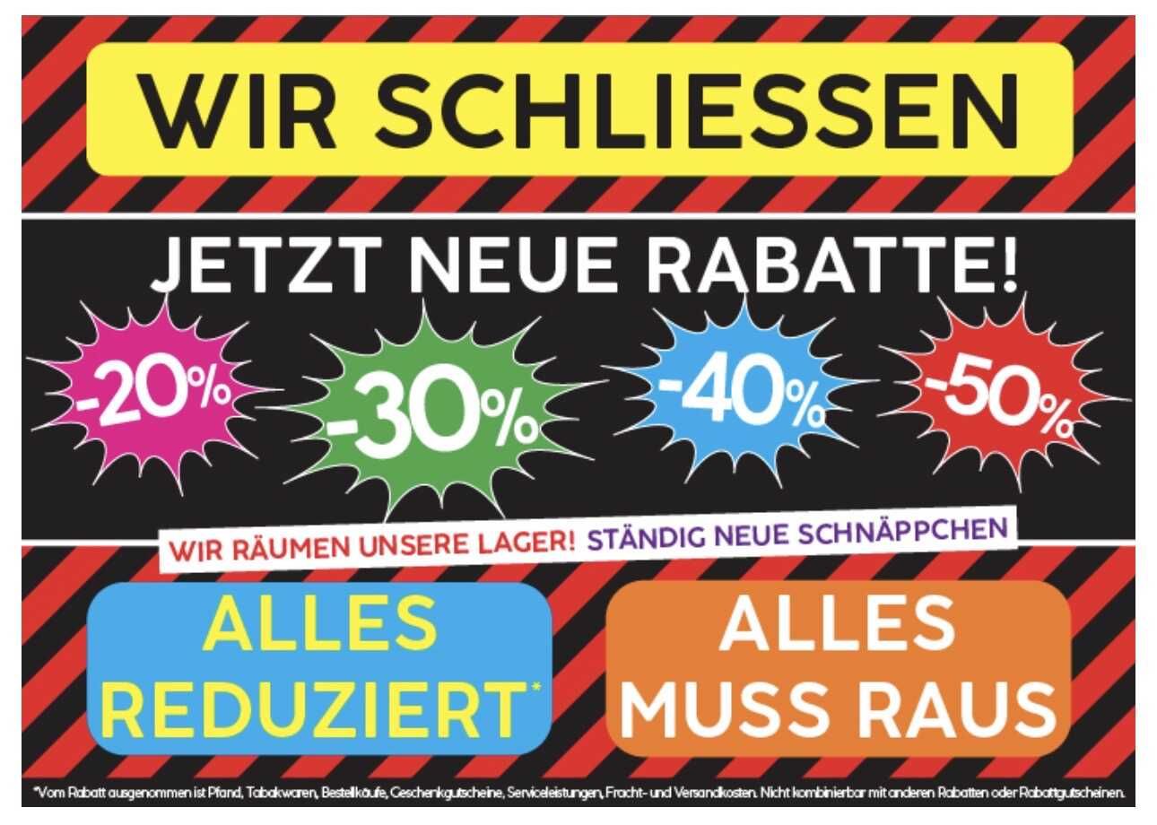 BayWa schließt alle Märkte   bis zu 50% Rabatt