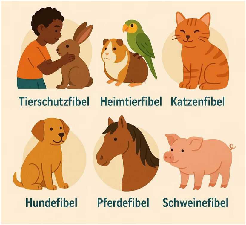 6 verschiedene Fibeln kostenlos bestellbar