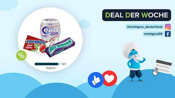 Kaugummi € 0,40 Cashback