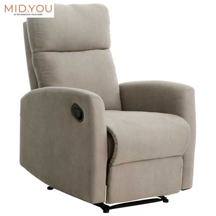 MID.YOU Fernsehsessel mit Relaxfunktion (Mikrofaser, grau) – 119 € statt 258€ MID.YOU Fernsehsessel mit Relaxfunktion (Mikrofaser, grau) – 119 € statt 258€