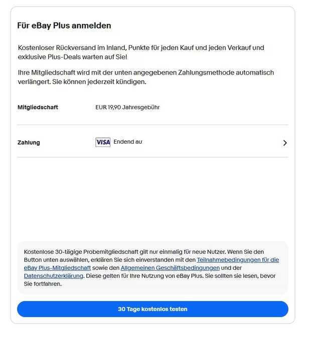 Ebay Plus einen Monat testen   auch für jene, die das schon genutzt haben   personalisiert