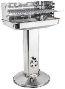 Haushalt International Säulengrill 58 x 38 cm Edelstahl für 44,94€ statt 77,60€