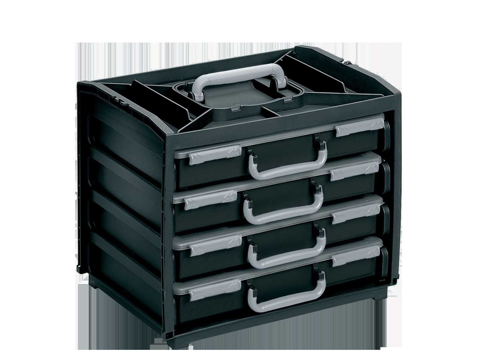 Raaco HandyBox mit 4 Sortimentskästen Raaco HandyBox mit 4 Sortimentskästen