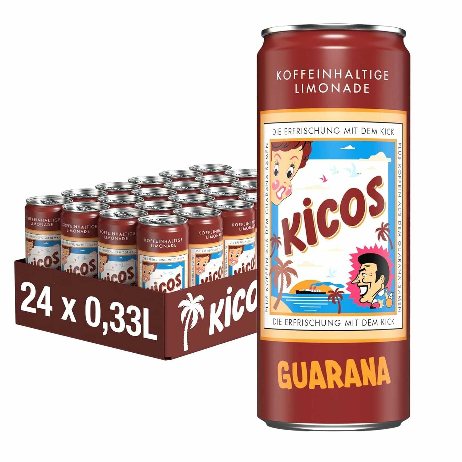 [Prime] Kicos Guarana, Einweg 24 x 330 ml (Spar Abo) 15,13€ statt 19,22€