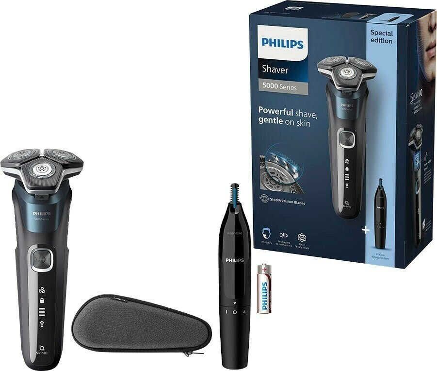 Philips S5889/11 Serie 5000 elektrischer Nass  und Trockenrasierer