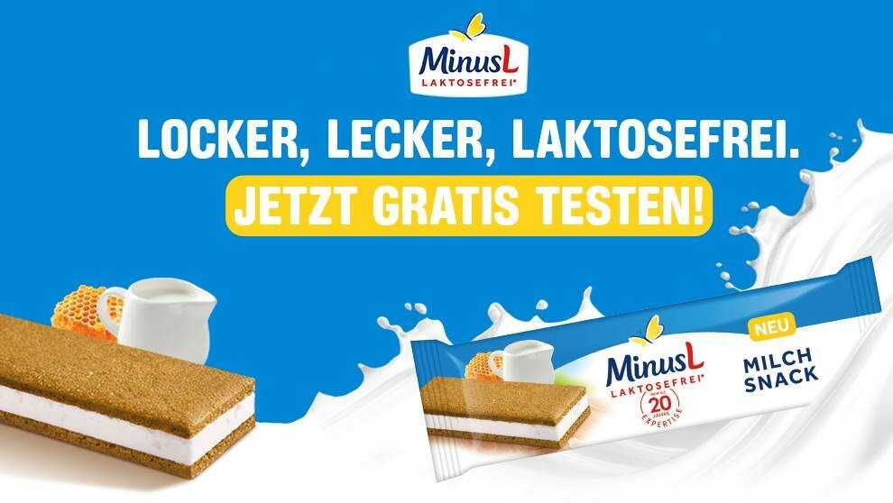 Gratis Testen: Minus L Milch Snack