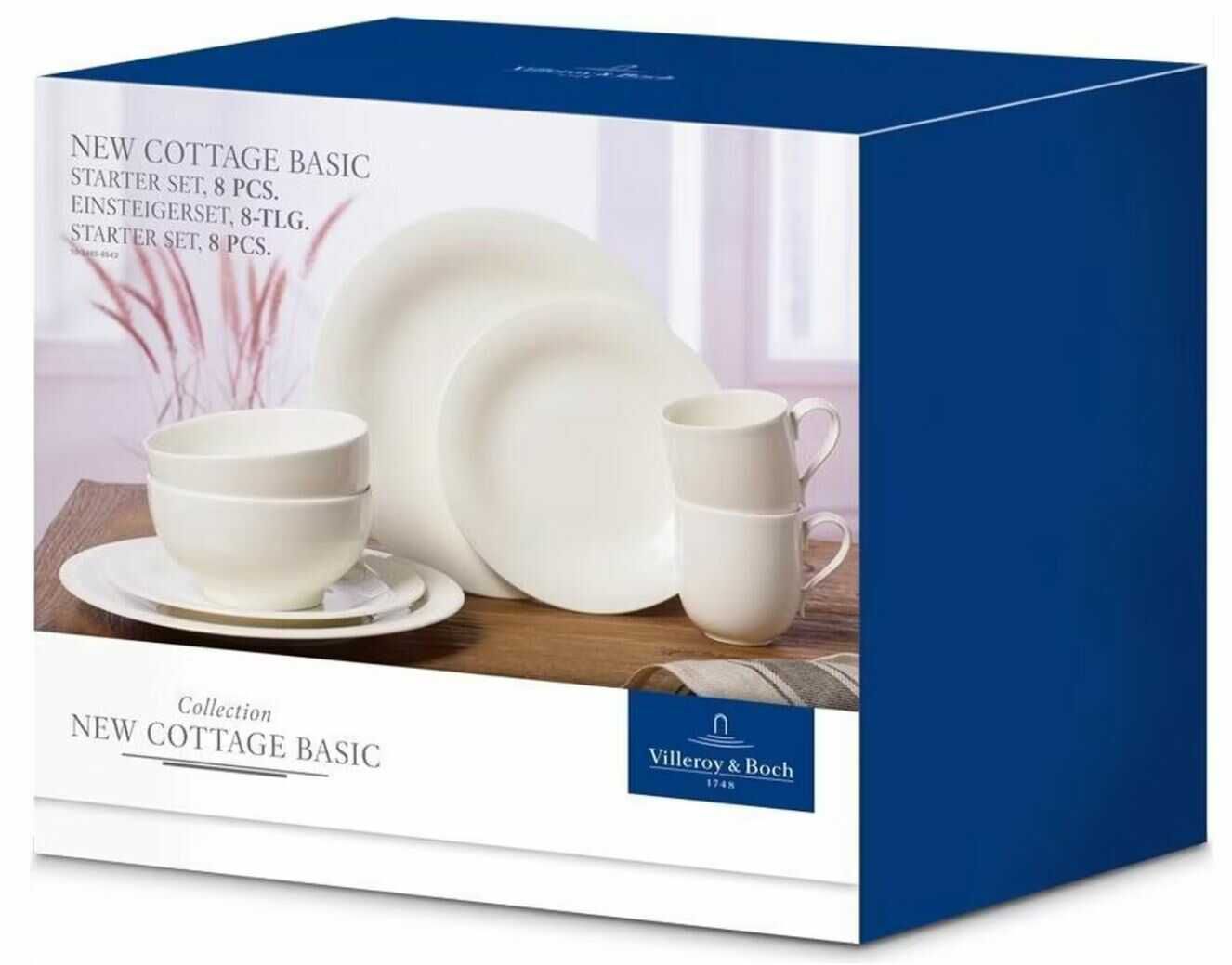 Villeroy & Boch New Cottage Basic Starter Geschirrset | 8 teilig   85,90€ statt 102,85€