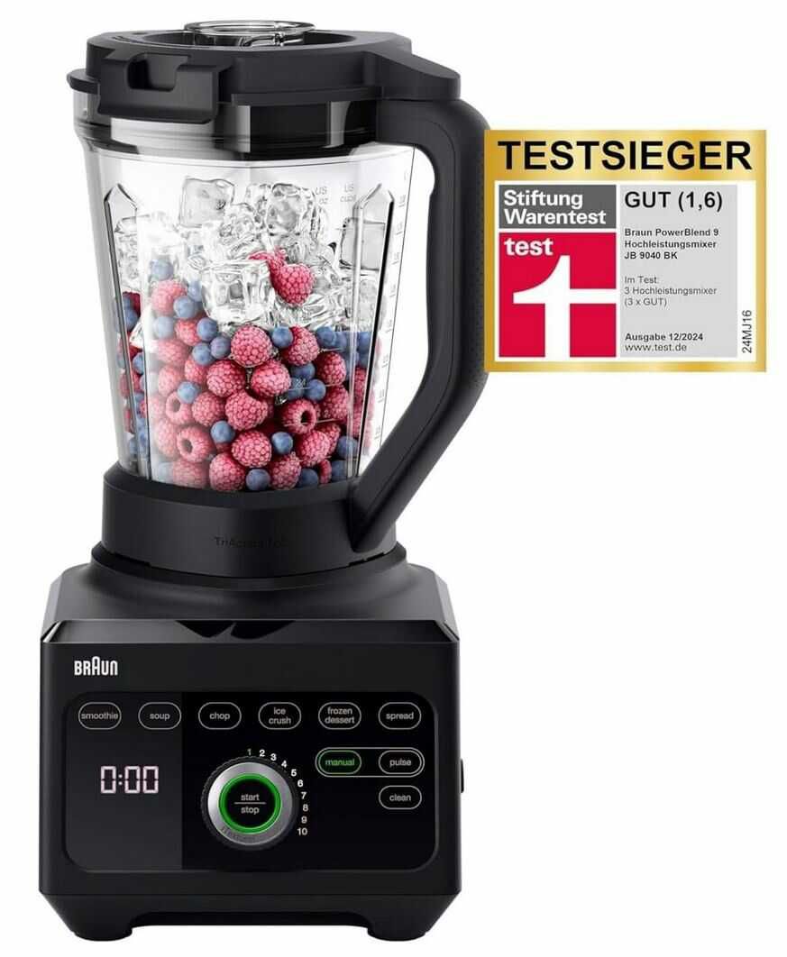 Braun PowerBlend 9 JB9040 Hochleistungsmixer   169,99€ statt 189€